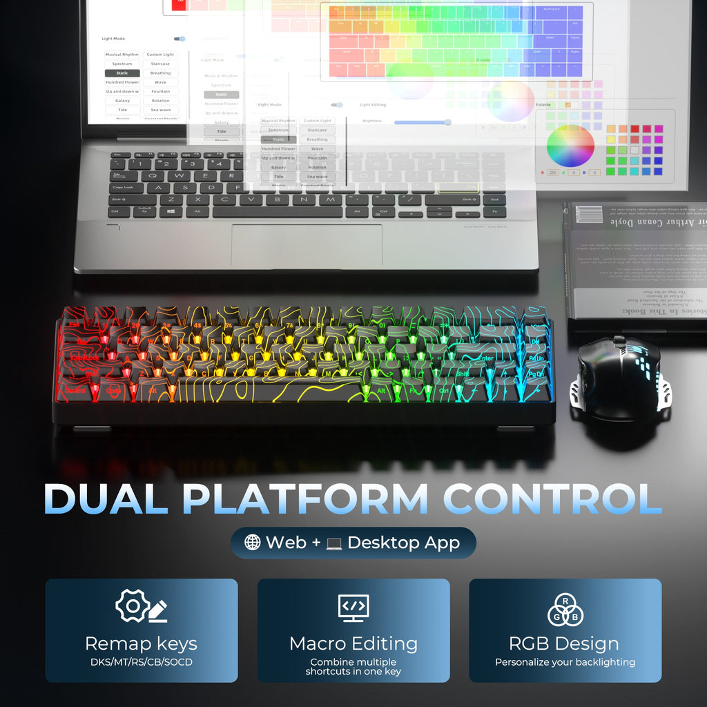 XVX HE68 68% Rapid Trigger Hall Effect Wired Magnetic Gaming Keyboard