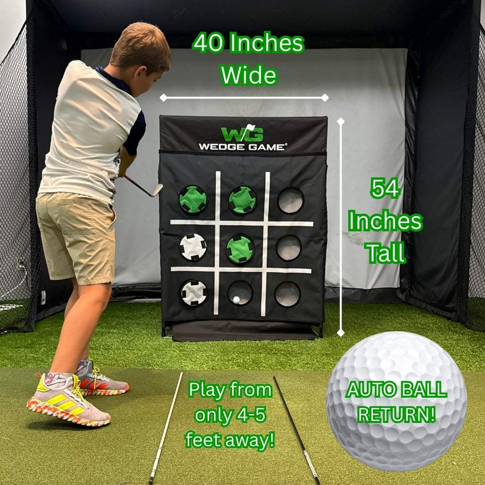 Wedge Game: A 6 in 1 Chipping & Pitching System with Auto Ball Return. Designed by Golfers, used by Pros.
