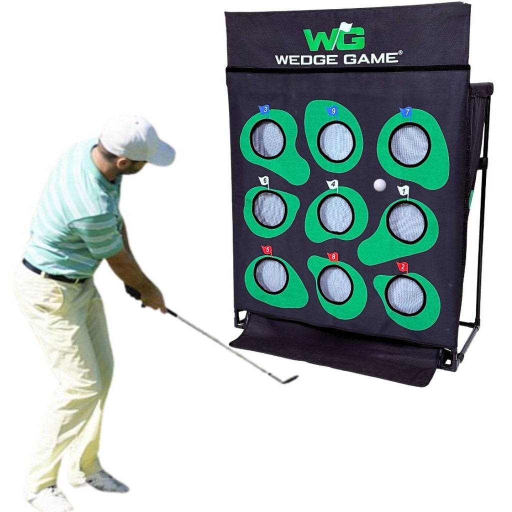 Wedge Game: A 6 in 1 Chipping & Pitching System with Auto Ball Return. Designed by Golfers, used by Pros.